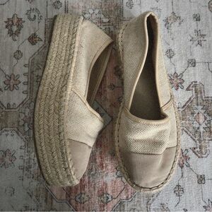 ASOS Cream Espadrilles with Slip-On Style and Jute Sole